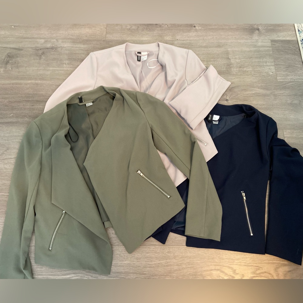 3 beautiful H & M Blazers